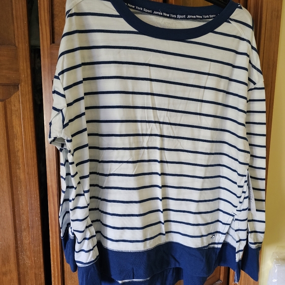 Jones New York striped top - Picture 1 of 5